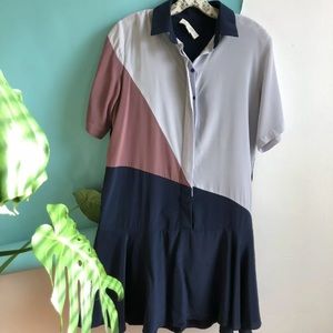 *ISO* Anthropologie Lambillotte Color block Dress